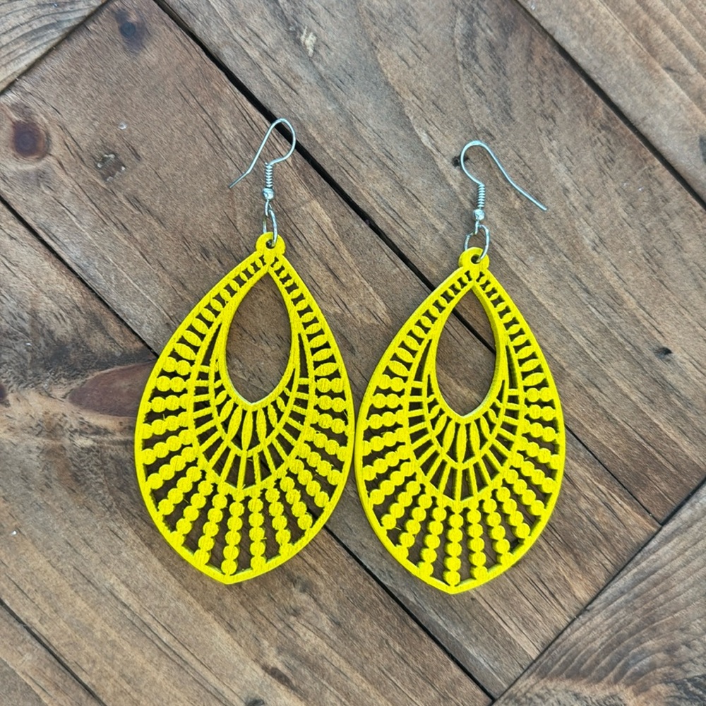 Wooden Paparazzi Earrings
